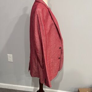 Express Slim Fit Red Wash Blazer Large